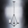 Urban Ambiance Luxury Transitional Chandelier,  23" x 21-3/4",  Midnight Black Finish, UHP2304 - 4 of 4