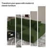 Aukfa 5-Seat L-Shaped Corduroy Sectional Sofa with 5 Pillows ¨C No-Assembly Cloud Couch, High-Density Sponge, Perfect for Apartments, Green - 4 of 4