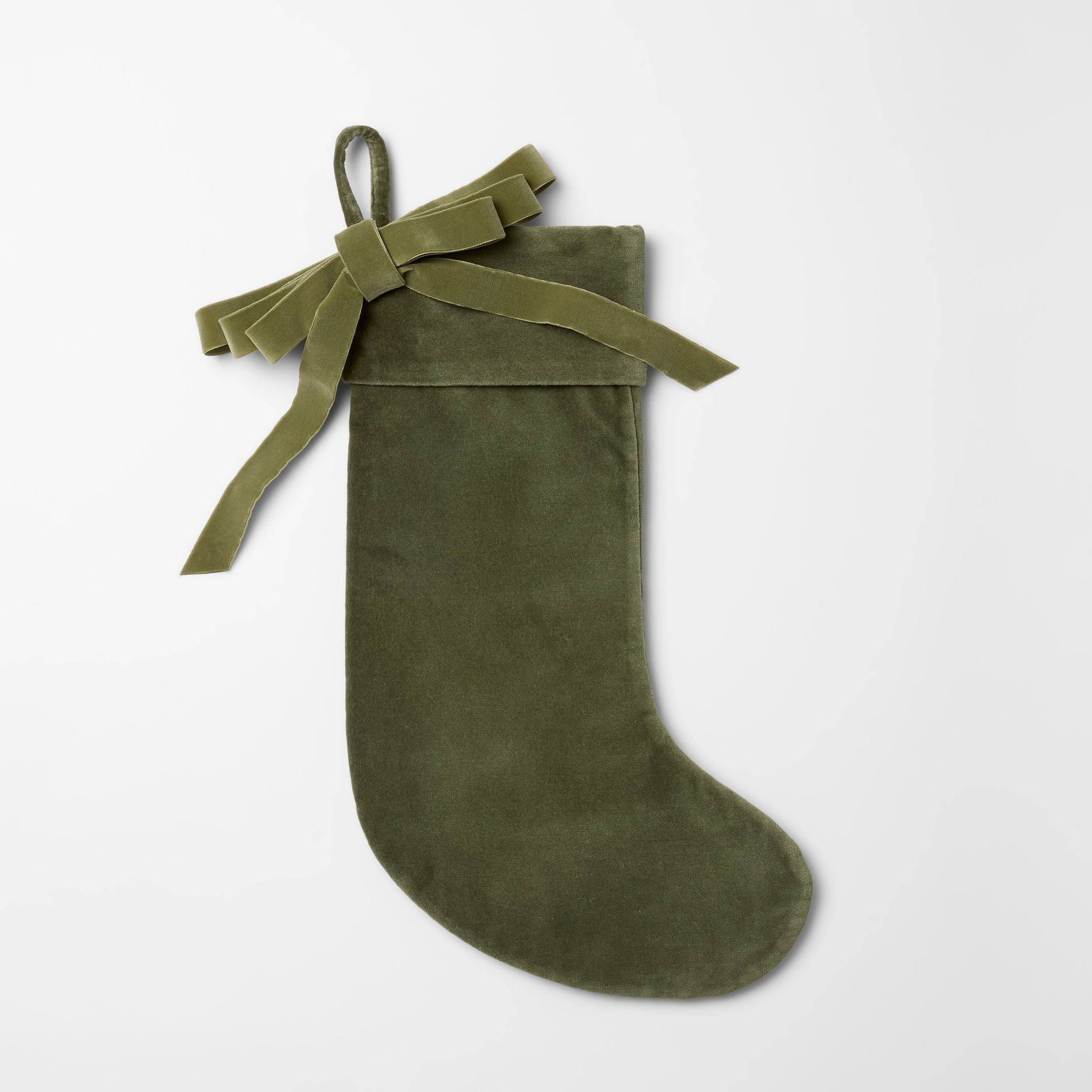 Velvet Bow Stocking - Threshold™ designed with Studio McGee