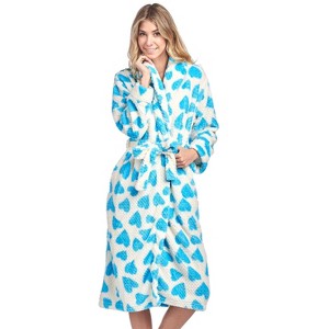 Casual Nights Women's Fleece Long Sleeve Plush Robe - 1 of 4