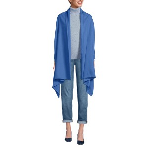 Lands' End Women's CashTouch Shawl Wrap - 1 of 4