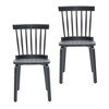 KTMBDW Dining Chair Set of 2/4, Spindle Back Wooden Chairs for Kitchen and Dining Room, Restaurant, Cafe, Hotel, Black - 2 of 4