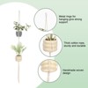 Unique Bargains Handmade Cotton Rope Hanging Basket Holder 47 Inch Apricot 2-Packs - 2 of 4