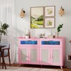 Sideboard Buffet Cabinet with Power Outlet & LED Light - 3 of 4