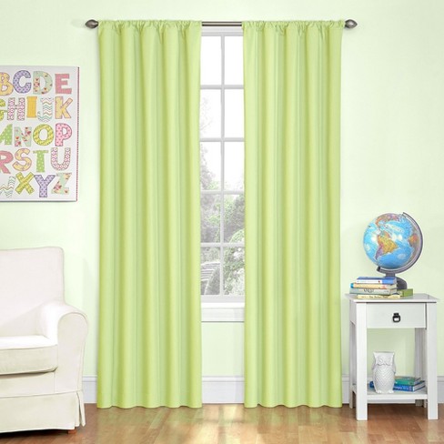Microfiber Blackout Curtain Panel Green 42 X84 Eclipse My
