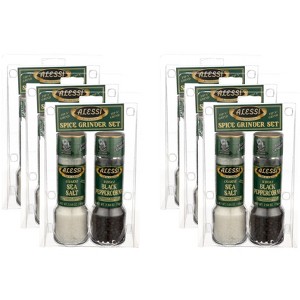 Alessi Grinder Sea Salt Black Peppercorn Set - Pack of 6 - 2 pc - 1 of 4