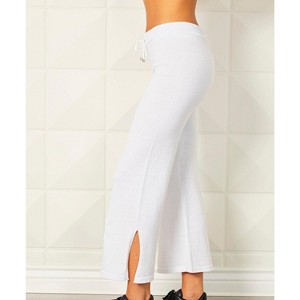 Women's Knit Pants w/ Side Silt - Angel Apparel - 1 of 2