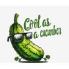 Cool As A Cucumber Humor Adult Crew Neck Short Sleeve Tee - 2 of 2