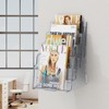 VEVOR Acrylic Brochure Holder 8.5 x 11 inch, 4-Tier Clear Acrylic Literature Display Stand, Plastic Literature Organizer Flyer Stand - 2 of 4