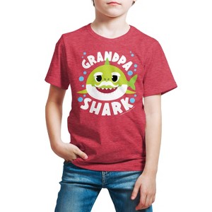 Boys' - Baby Shark - Grandpa Shark Short Sleeve Graphic T-Shirt - 1 of 4