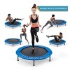 Machrus Upper Bounce Mini Trampoline with Adjustable Handbar – Round Foldable Rebounder Fitness Trampoline for Kids & Adults - 4 of 4