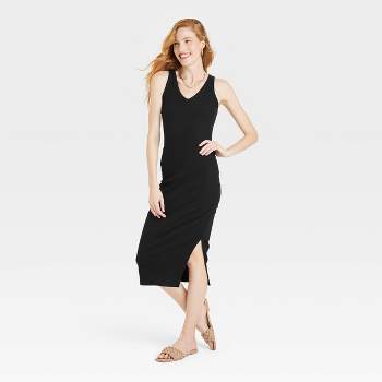 Women's Seamless Fabric Bodycon Mini Dress - Wild Fable™ Black 2x
