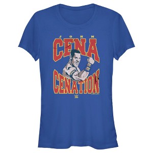 Juniors Womens WWE John Cena Cenation Animated T-Shirt - 1 of 4