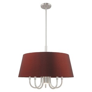 Livex Lighting Belclaire 5 - Light Chandelier in  Brushed Nickel - 1 of 4