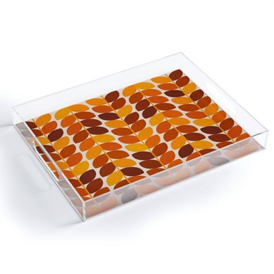 17" x 14" Acrylic Alisa Galitsyna Fall Leaves Tray - society6