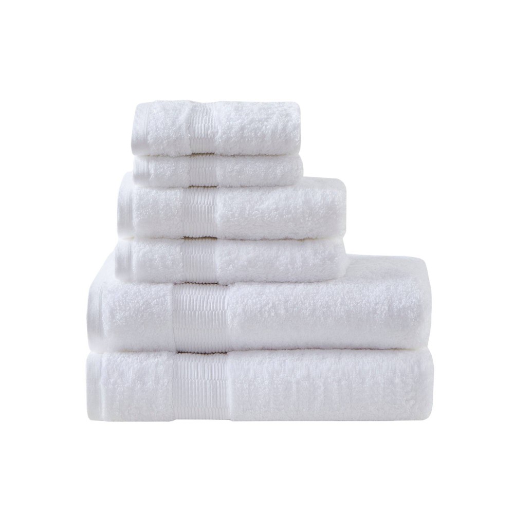 Photos - Towel 6pc Luce Cotton Bath  Set White