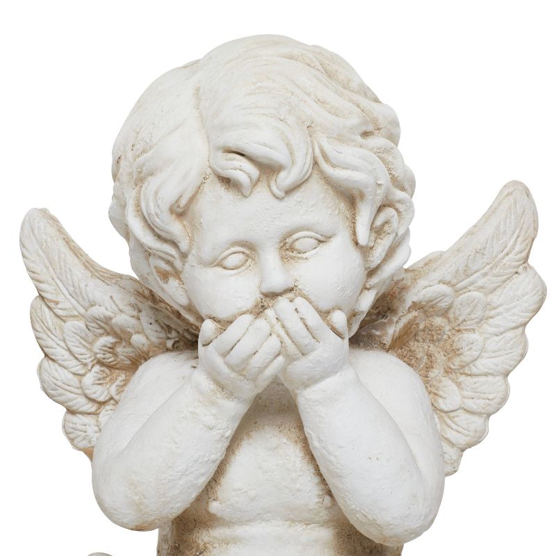 28.5&#34; Magnesium Oxide French Country Angel Garden Sculpture White - Olivia &#38; May, 5 of 10
