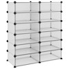 vidaXL Shoe Rack Transparent 37.2 in.x14.4 in.x41.7 in. PP - 2 of 4
