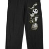 Nightmare Before Christmas Chibi Characters Men's Black Sleep Pajama Pants - 2 of 3