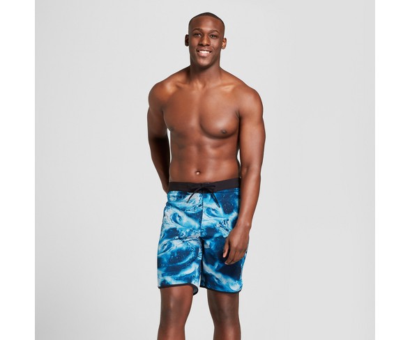 AquaTech Men's Universe Wave Board Shorts - Blue 32