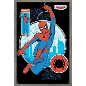 Trends International Marvel Your Friendly Neighborhood Spider-Man - Wall Crawler Framed Wall Poster Prints - 1 of 4