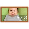 PosterPalooza | Panoramic Modernist Brown Picture Frame - UV Acrylic, Foam Board Backing, Hanging Hardware - 2 of 4