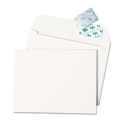 White 11 1/2 x 14 1/2 100/Box Quality Park Redi-Strip Catalog Envelope 