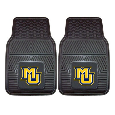 NCAA Marquette Golden Eagles Vinyl Car Mat Set - 2pc