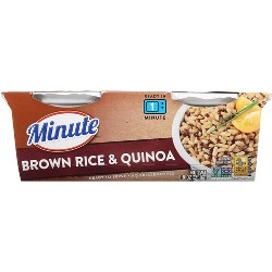 Minute Rice Gluten Free To Serve Fully Cooked Brown Rice Cups 8 8oz 2ct Target