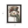 HomeRoots Old World Frosty The Snowman Black Framed Wall Art - 3 of 4