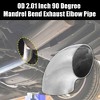 Unique Bargains 90 Degree Exhaust Elbow Pipe for Car Modified Exhaust System - 2 of 4
