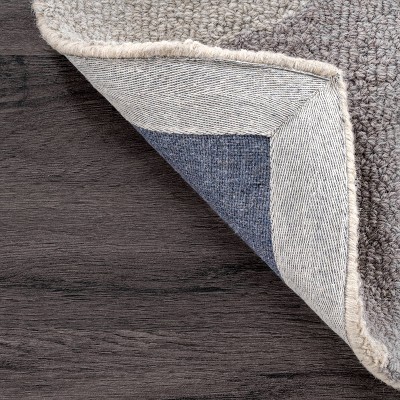 Handmade Geometric Green Wool 3' x 5' Area Rug