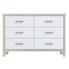 PAGED Elegant Dresser with Metal Handle and Sparkling Shiny Decoration, Storage Cabinet with 6 Drawers for Bedroom - 4 of 4