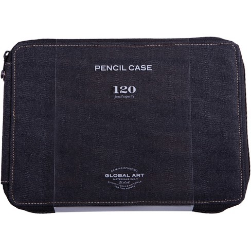 Leather Artist Pencil Case, Black