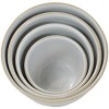 Set of 4 Antique White Round Enamel Metal Planters - Foreside Home & Garden - 2 of 4