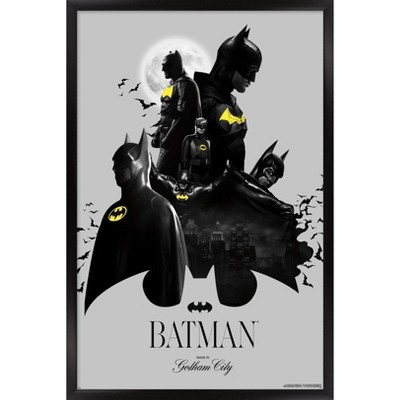 Trends International DC Comics Batman: 85th Anniversary - Batman Collage Framed Wall Poster Prints