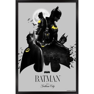 Trends International DC Comics Batman: 85th Anniversary - Batman Collage Framed Wall Poster Prints - 1 of 4