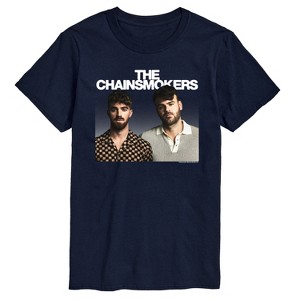 Men's The Chainsmokers Classic White Logo Short Sleeve Graphic T-Shirt - Navy - 3 X-Large Men's The Chainsmokers Classic White Logo Short Sleeve Graphic T-Shirt - Navy - 3 X-Large