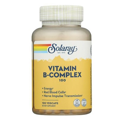 Solaray Vitamin B-complex 100 Mg Capsule 100ct : Target