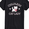 Men's - Instant Message - Childless Cat Lady Kitten Short Sleeve Graphic T-Shirt - 2 of 4