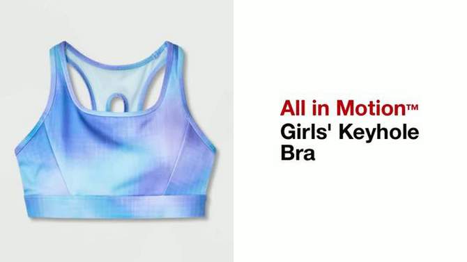 Girls' Keyhole Bra - All In Motion™, 2 of 4, play video