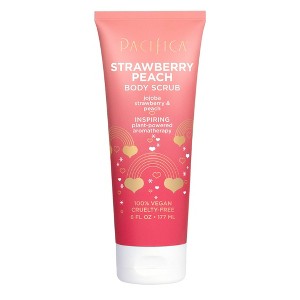 Pacifica Strawberry Peach & Jojoba Body Scrub - 6 fl oz - 1 of 3