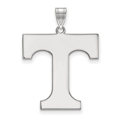 Black Bow Jewelry 10k White Gold Tennessee Volunteers NCAA Extra Large Pendant