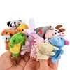 10pcs Soft Plush Animal Finger Puppets Set Baby Story Time Velvet Animal for Toddlers - 2 of 4