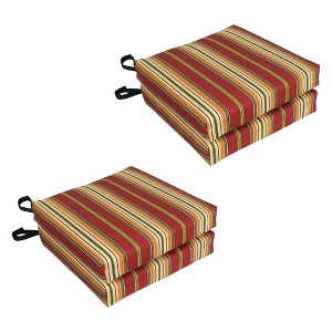Blazing Needles, Set of 4 Outdoor Chair Cushions - 1 of 1