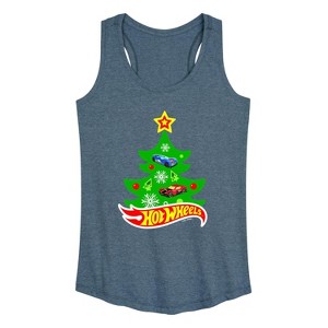 Women's - Hot Wheels - Holiday Merchandise Graphic Racerback Tank - 1 of 4