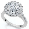 Pompeii3 2Ct Diamond Engagement Ring 14k White Gold Lab Created - 3 of 4