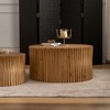 NicBex 31.5 Inch Coffee Table Modern Wooden End Table with Vertical Texture Relief Design for Living Room, Bedroom - 2 of 4