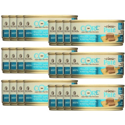 Wellness Core Whitefish, Salmon, and Herring Recipe Grain Free Wet Cat Food - Case of 24/5.5 oz