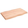 vidaXL Table Top Light Brown 39.4"x23.6"x(0.8"-2.4") Treated Solid Wood Live Edge - 4 of 4